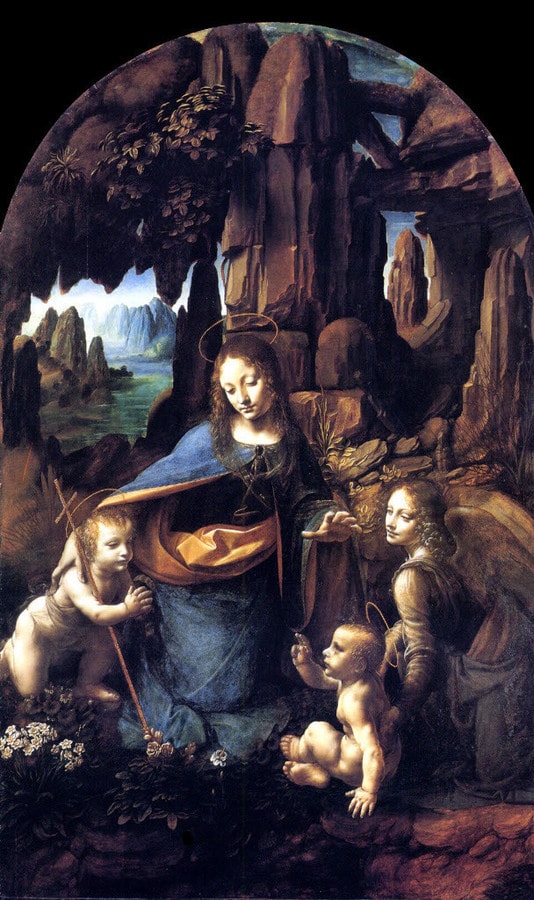 Virgin of the Rocks by Leonardo da Vinci, 1452-1519, National Gallery, London