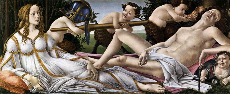 Venus and Mars by Sandro Botticelli, 1445-1510, National Gallery, London