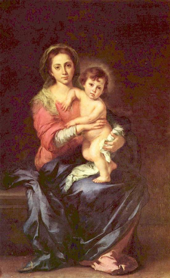 Virgin and Child by Murillo, 1617-82, Pitti Palace, Florence