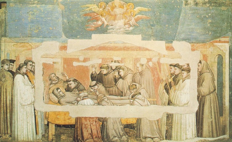Death of St Francis by Giotto, 1266/7-1337, Sta Croce, Florence