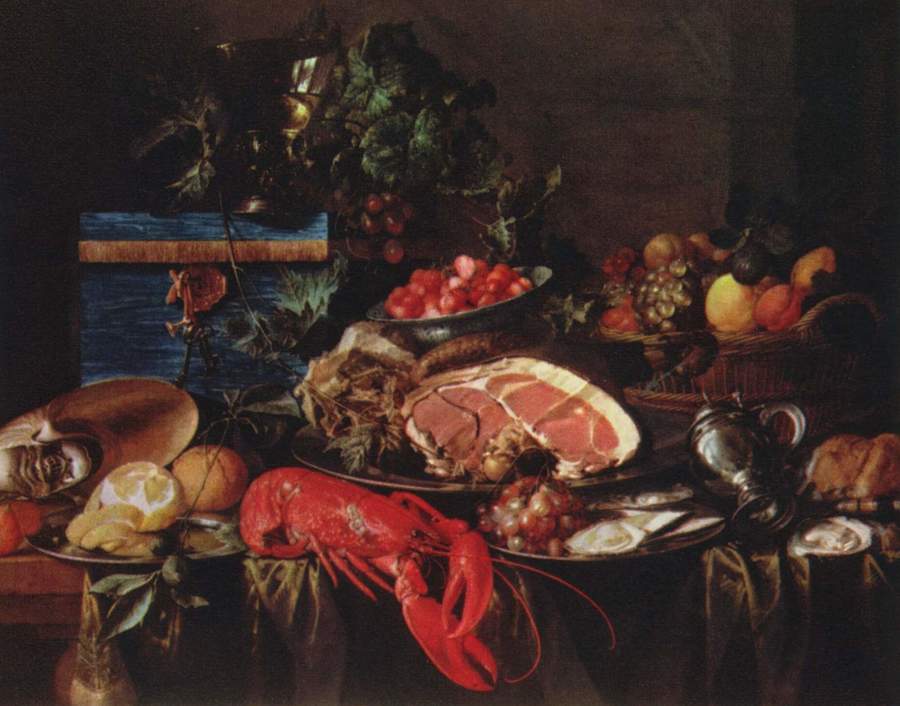 Still Life with Lobster by Jan de Heem, 1606-84, Wallace collection, London