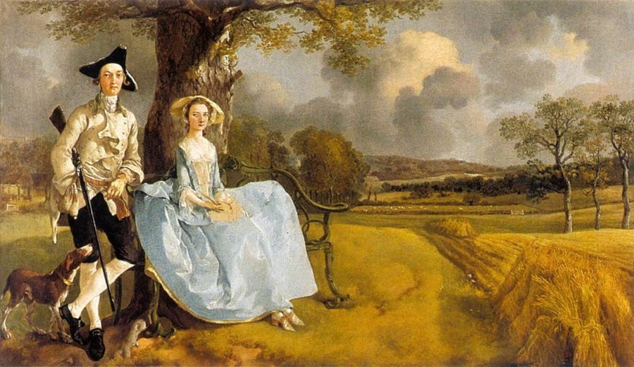 Mr and Mrs Andrews by Thomas Gainsborough, 1727-88, National Gallery, London