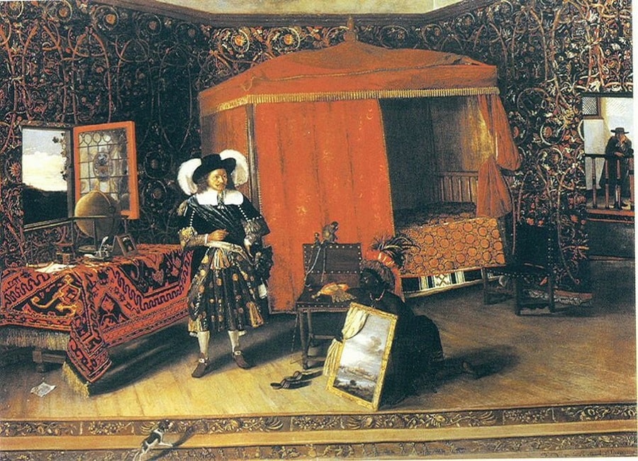 Admiral de Ruyter in the Castle of Elmina by Emanuel de Witte, 1617-92, collection, Dowager Lady Harlech, London