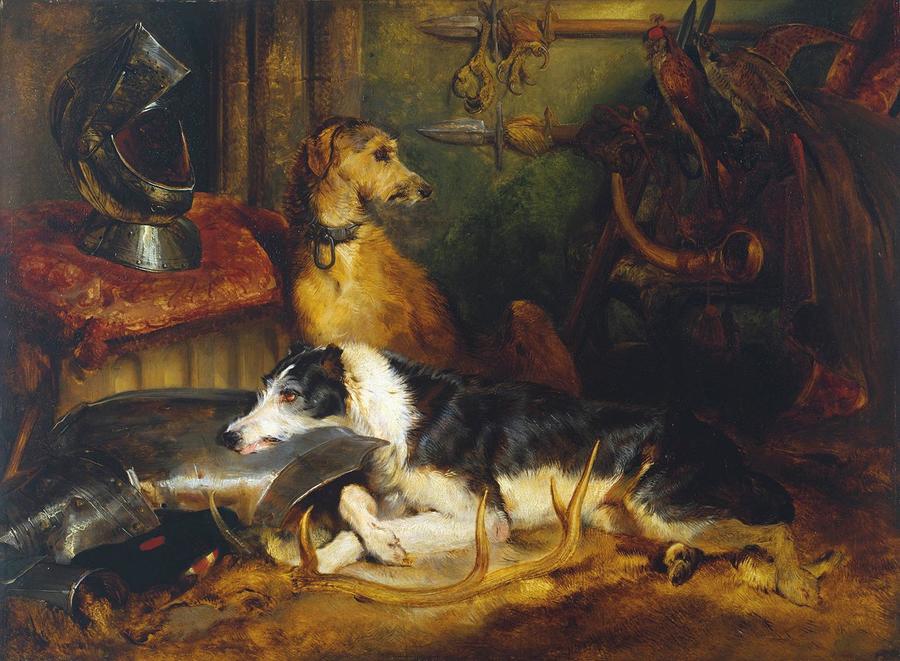 A Scene at Abbotsford by Sir Edwin Landseer, 1802-73, Tate Gallery, London