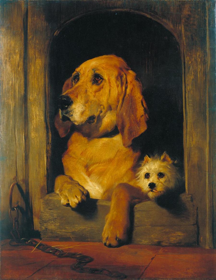 Dignity and Impudence by Sir Edwin Landseer, 1802-73, Tate Gallery, London