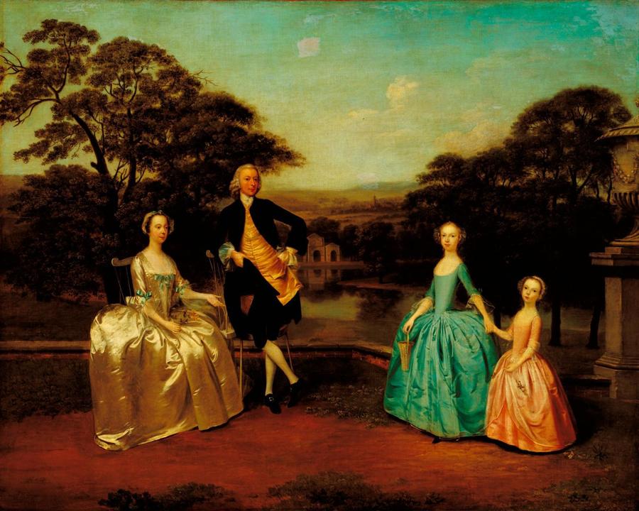 The James Family by Arthur Devis, 1711 -8 7 , Tate Gallery, London