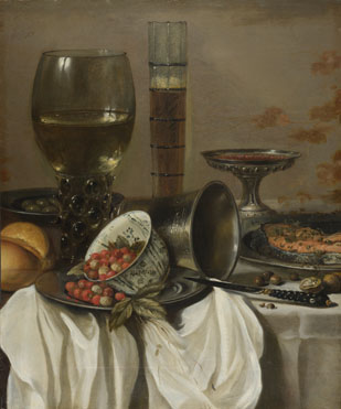 Still Life with Drinking Vessels by Pieter Claesz, 1596/7-1661, National Gallery, London