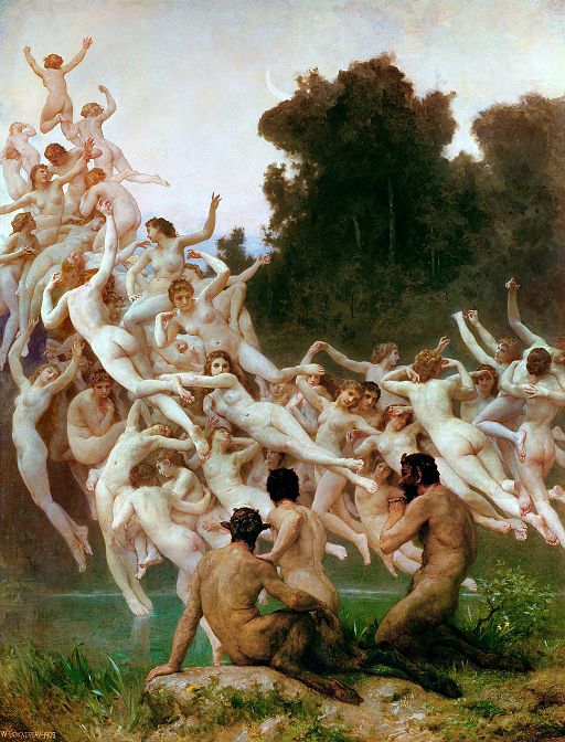 Les Oreades by William Bouguereau, 1825-1905, private collection