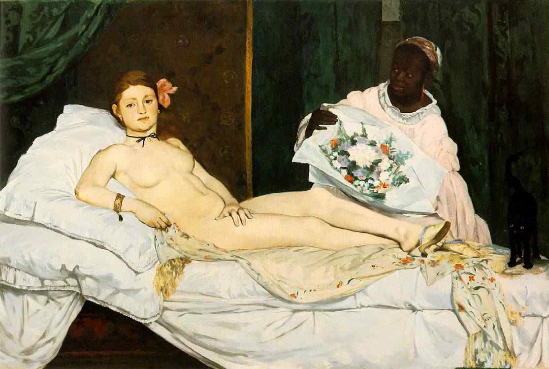 Olympia by Edouard Manet, 1832—83, Louvre, Paris