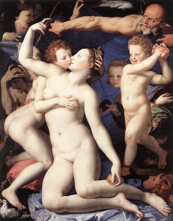 Venus, Cupid, Time and Love by Agnolo Bronzino, 1503-72, National Gallery, London
