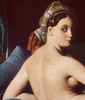 La Grande Odalisque by J. A. D. Ingres, 1780-1867, Louvre, Paris (detail)