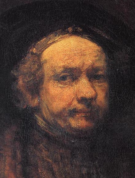 Self-portrait by Rembrandt van Ryn, 1606-69, Uffizi, Florence