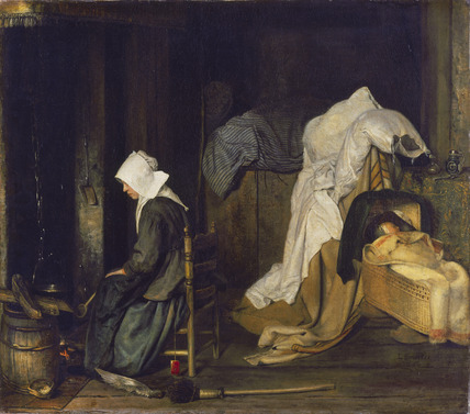 Interior with Woman Cooking by Esaias Boursse, Wallace Collection, London