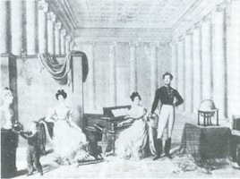 Carlo Lodovico di Borbone Parma with Wife, sister and Future Carlo III of Parma, Anon, 19th century, Archducal Estate Viareggio